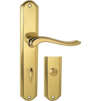 MPK - ROMEO - SO klika/klika, WC klíč, 90 mm OLV - Mosaz leštěná lakovaná