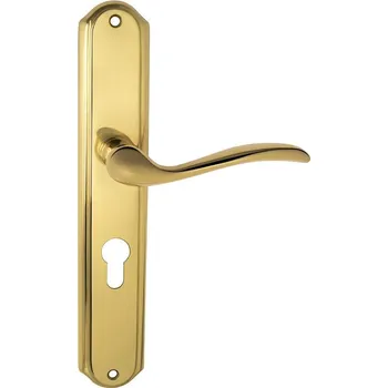 MPK - JULIA - SO PZ otvor pro vložku, klika/klika, 90 mm OLV - Mosaz leštěná lakovaná