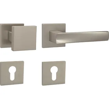 MPK - HOLLY - HR SQ6 rozety PZ, madlo/klika pravá NP - Nikl perla