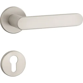 Dveřní kování AS - ALORA - R 7S klika/klika, rozety PZ NP - Nikl perla