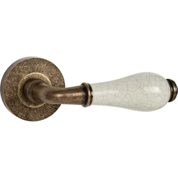 Dveřní kování MPK - LEONTINA - R klika/klika, bez spodní rozety OBA - Antik bronz