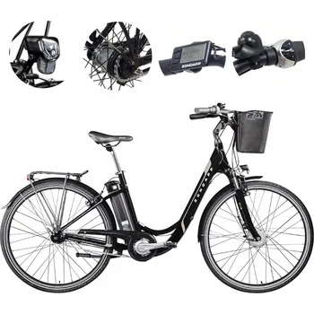 Elektrokolo Elektrokolo (do 250 W) Zundapp Z517 Cremia, rám 19,5 palců, hliníkový, kolo 28", černé, 250 W