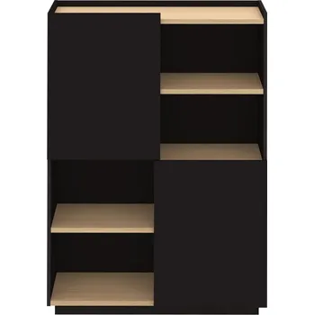 Knihovna Černá matná knihovna 100x147 cm Nina - TemaHome ID_1455544