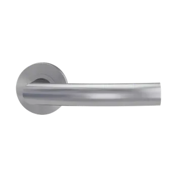 Dveřní kování GK - LORITA PROF - R klika/klika, bez spodní rozety BN - Broušená nerez (71)