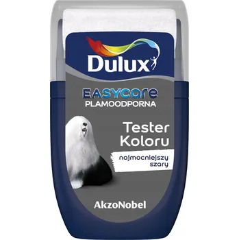 barva na zeď Dulux Latexová Barva na zeď 0,03 l nejsilnější šedá matná