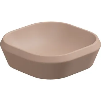 Umyvadlo na desku Cruise, keramické, cipria matné, 45x45 cm, CRLAVQU45032