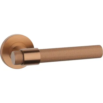 SH - OVAL - R 1743 PRO 8 MM klika/klika, bez spodní rozety CUM PVD - Měď matná PVD