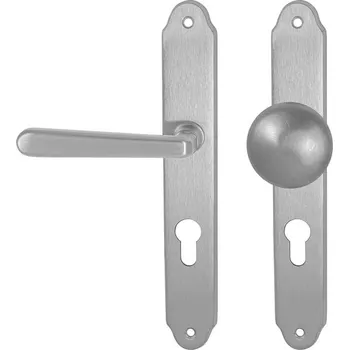 MPK - ALT WIEN PZ otvor pro vložku, 90 mm, koule/klika levá OCS - Chrom broušený