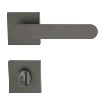 Dveřní kování GK - AVUS GK4 - HR rozety WC, klika/klika Kašmír šedá (27)