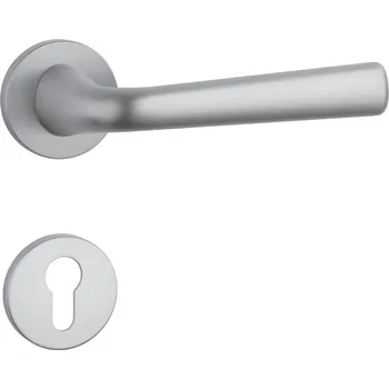 Dveřní kování AS - TULIPA - R 7S klika/klika, rozety PZ OCS - Chrom broušený