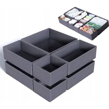 Organizér oblečení ORGANIZÉR NA SPODNÍ PRÁDLO A PONOŽKY DO ZÁSUVKY SKŘÍNĚ SADA 8 kusů