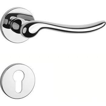 Dveřní kování AS - NERINA - R 7S klika/klika, rozety PZ OC - Chrom lesklý