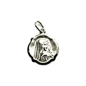 Přívěsek Zlatý přívěsek, madonka - medailonek, bílé zlato - P 792 (Zlatý medailon Madonka)