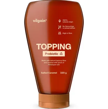 Sirup Vilgain Prebiotic Topping – slaný karamel 320 g