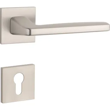 Dveřní kování AT - ERBA - HR 7S rozety PZ, klika/klika NP - Nikl perla