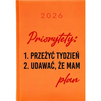 Kalendář Knižkový kalendář 2026 A5 Cute Cups oranžový