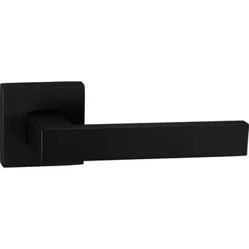 Dveřní kování TI - SQUARE - HR 2275Q bez spodní rozety, klika/klika BS - Černá matná (153)