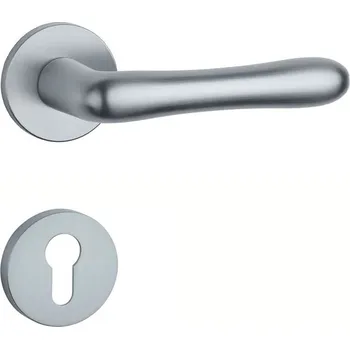 Dveřní kování AT - CYNIA - R 7S klika/klika, rozety PZ OCS - Chrom broušený