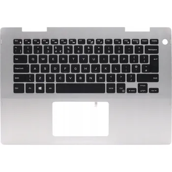 Náhradní díl pro notebook Nová UK Stříbrná Klávesnice s opěrkou dlaní pro Dell Inspiron 5482