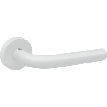 Dveřní kování TI - MONA - R 2001 klika/klika, bez spodní rozety WS - Bílá matná (152)