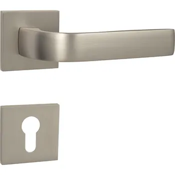 Dveřní kování MPK - CYNTHIA - HR SQ6 rozety PZ, klika/klika NP - Nikl perla