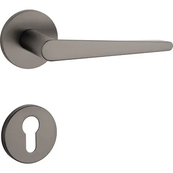 Dveřní kování AT - ARNICA - R 7S klika/klika, rozety PZ T - Titan