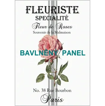 Panel bavlna - KVĚTINY-166-251