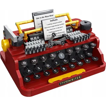 ostatní stavebnice Stavebnice Vintage Typewriter | Retro psací stroj s LED podsvícením | 1160 dílů (1160CS)