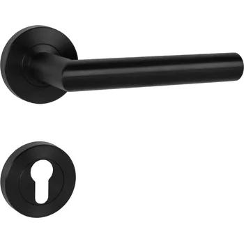 Dveřní kování MPK - FAVORIT - RS klika/klika, rozety PZ BS PVD - Černá matná PVD