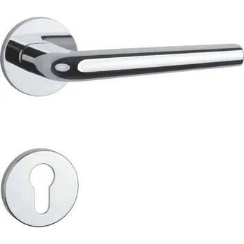 Dveřní kování AT - FUNKIA - R 7S klika/klika, rozety PZ OC - Chrom lesklý