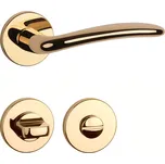 AS - AMBROSIA - R 7S klika/klika, rozety WC OLV - Mosaz leštěná lakovaná