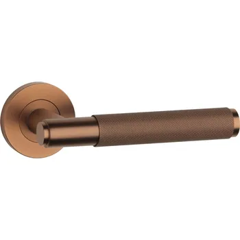 SH - OVAL - R 1741 PRO 8 MM klika/klika, bez spodní rozety CUM PVD - Měď matná PVD