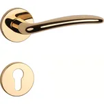 AS - AMBROSIA - R 7S klika/klika, rozety PZ OLV - Mosaz leštěná lakovaná