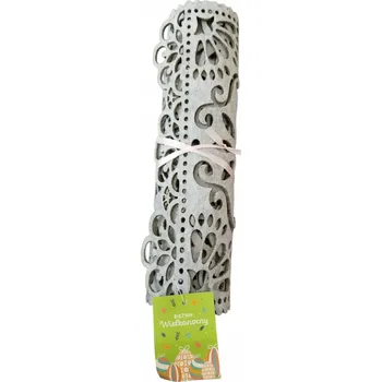 ubrus BĚHOUN NA STŮL VELIKONOČNÍ ŠEDÝ 80x30 CM