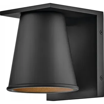 Nástěnné svítidlo Venkovní nástěnné svítidlo moderní černé kuželové IP44 GU10 Hinkley