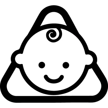 Samolepicí dekorace na vozidlo Samolepka na auto, motocykl, dítě v autě, 10 cm