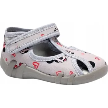 Dívčí bačkory DĚTSKÉ PAPUČE RENBUT 24 PAPUČE DO MATEŘSKÉ ŠKOLKY 113-2773