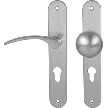 MPK - LAURA ECO PZ otvor pro vložku, 72 mm, koule/klika levá OCS - Chrom broušený