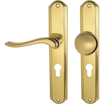 MPK - ROMEO - SO PZ otvor pro vložku, 72 mm, koule/klika levá OLV - Mosaz leštěná lakovaná