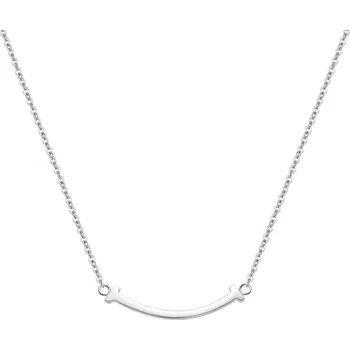 Náhrdelník Leru Stříbrný náhrdelník Smile Délka řetízku: Rhodium