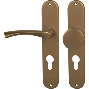 BA - TORNADO - S PZ otvor pro vložku, 72 mm, koule/klika levá F4 - Bronz elox