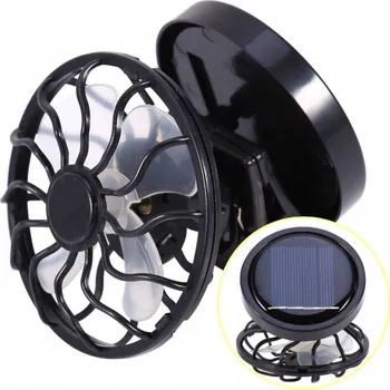 SOLÁRNÍ VENTILÁTOR NA KLOBOUK - MINI PŘENOSNÝ