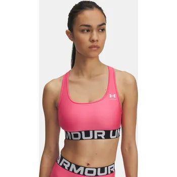 Podprsenka Dámská podprsenka Under Armour UA HG Mid Branded-PNK 1383544-672 Růžová XL