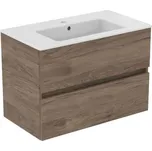 Ideal Standard Eurovit+ Skříňka s umyvadlem, 55x80x44 cm, 2 zásuvky, ořech