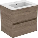 Ideal Standard Eurovit Skříňka s umyvadlem, 55x60x44 cm, 2 zásuvky, ořech