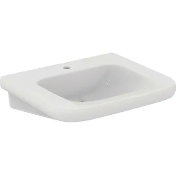 Umyvadlo Ideal Standard Contour 21+ Umyvadlo bezbariérové 65x56 cm, bez přepadu, otvor pro baterii, SmartGuard+, bílá