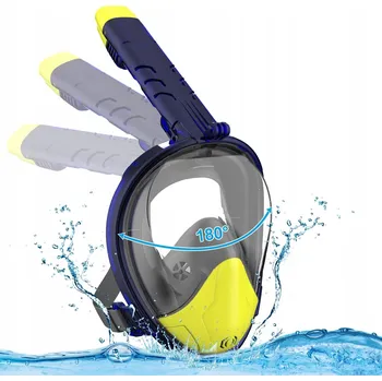 Potápěčské vybavení POTÁPĚČSKÉ BRÝLE NA POTÁPĚNÍ CELO OBLIČEJOVÁ PROTI ZAMLŽOVÁNÍ