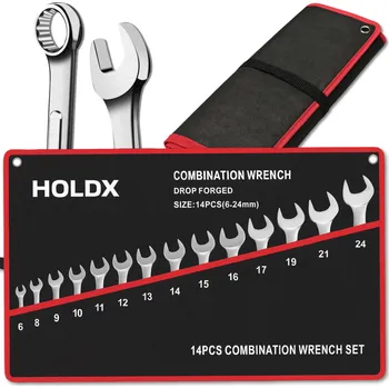 Klíč KLÍČE OČKOPLOCHÉ 8-24 SADA KLÍČŮ OČKOPLOCHÝCH 14 DÍLŮ POUZDRO