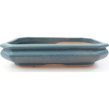 Květináč Keramická bonsai miska 18,5 x 13,5 x 4 cm modrá 1394-M24-5067