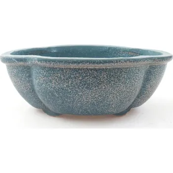 Květináč Keramická bonsai miska 12,5 x 10 x 4,5 cm modrá 1377-M25-4738